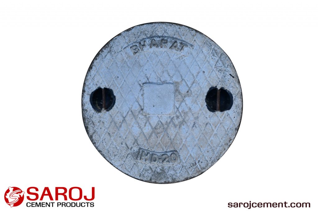 BHARAT SFRC MANHOLE COVER WITH FRAME SAROJ CEMENT BHIWANDI THANE MUMBAI